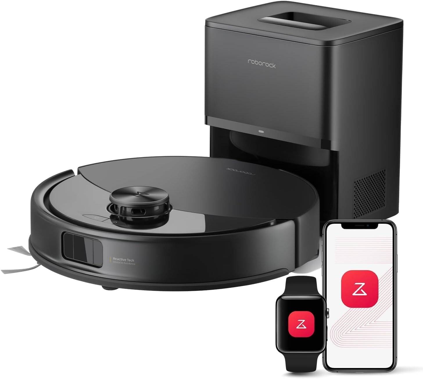 Roborock Q10 VF+ Robot Vacuum and Mop with Self-Emptying, 10,000Pa Suction, Obstacle Avoidance, Sonic Mopping, Dual Anti-Tangle Design, Auto Mop Lifting